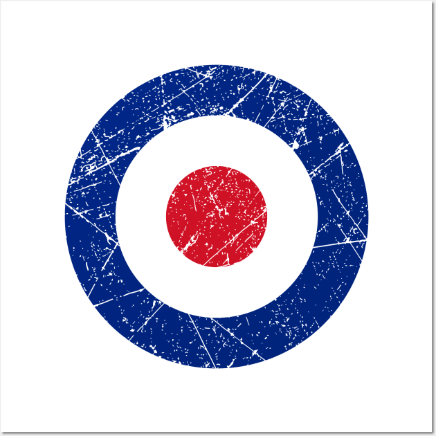 United Kingdom Roundel Vintage Wall Art by Mandra